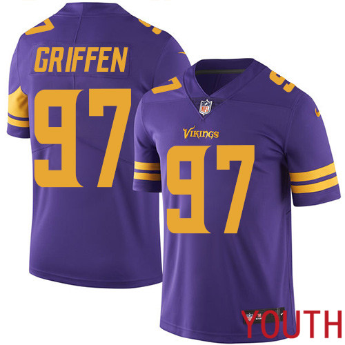 Minnesota Vikings 97 Limited Everson Griffen Purple Nike NFL Youth Jersey Rush Vapor Untouchable